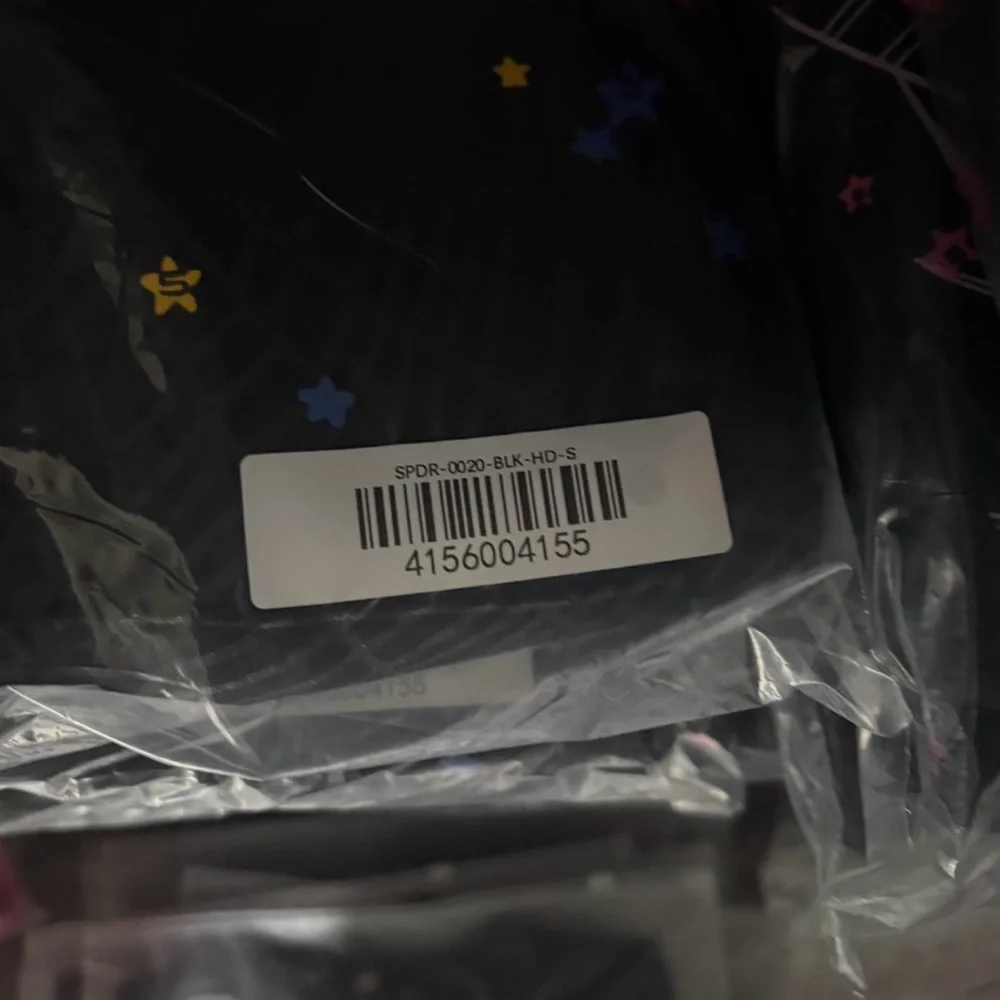 Spyder Black Hoodie with Pink and Yellow Accents - Picture 4 of 5